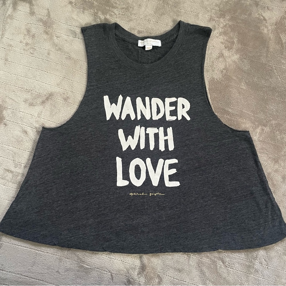Spiritual Ganster Tank Dark Gray Medium